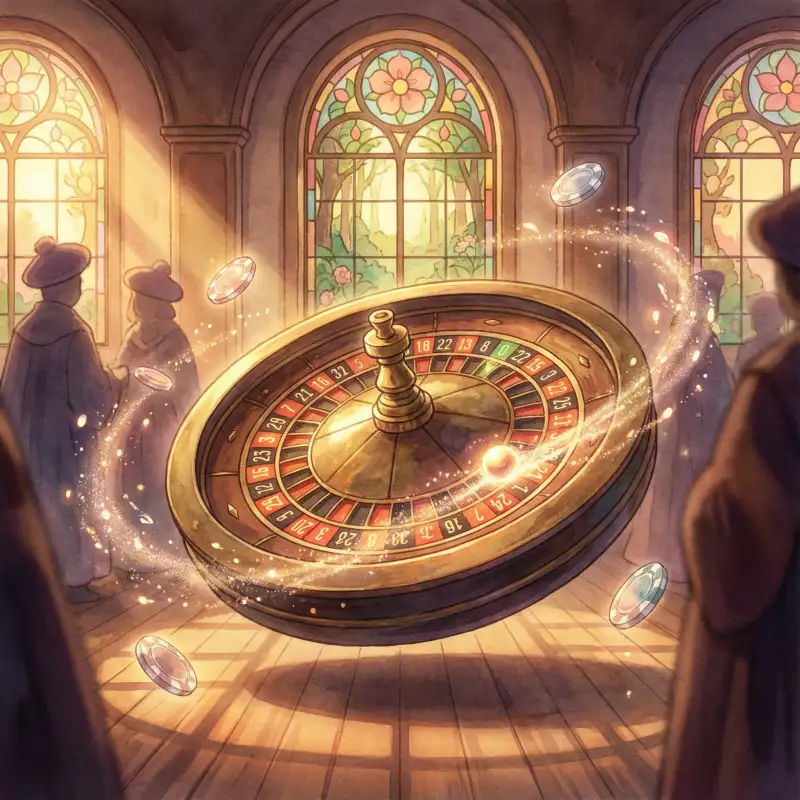 Ruleta mágica girando con destellos dorados en Rivalo MX